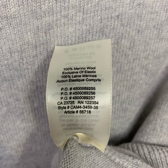 Aritzia Wilfred Gray Merino Wool Sweater Size XS - Picture 5 of 5